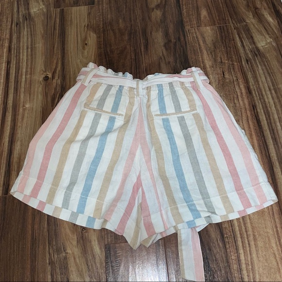 Gap Linen Paperbag rainbow stripe shorts - Picture 5 of 5